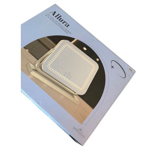 Allura Tri-Tone LED Makeup Mirror With Bluetooth Speakers & Adjustable Tilt - Picture 4 of 12